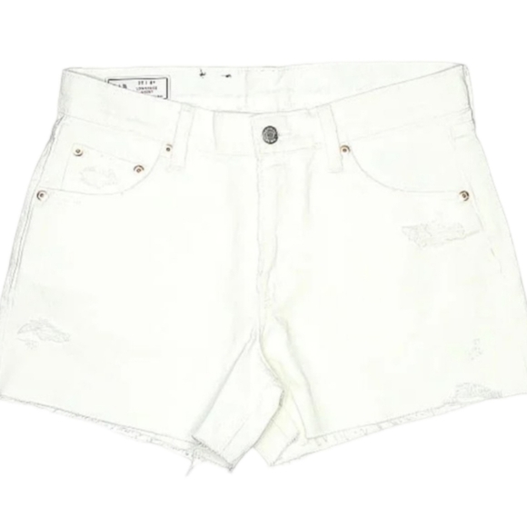 GAP White Cheeky High Rise Denim Shorts NWT 29 Tall - Picture 2 of 13